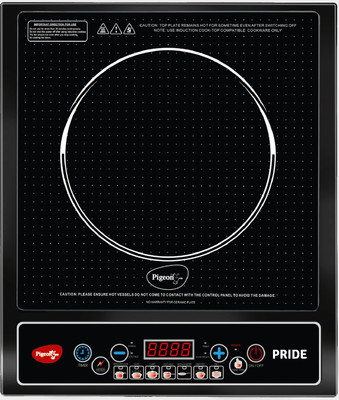 Pigeon 1800 W Induction Cooktop Push Button(Black, Pride 1800 W)
