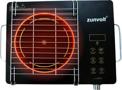 ZunVolt 2200 W Radiant Cooktop Touch Panel(Black, Infrared Cooktop Touch Panel 2200 Watt with Grill (All Utensil use-able))