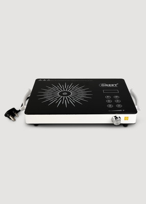 WeGREET 2200 W Induction Cooktop Touch Panel, Push Button, Jog Dial(White, Infrared Cooktop IFC555 Touch Panel Timer Function With Metal Grill)