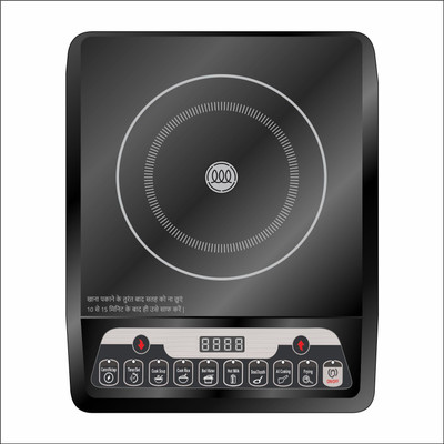Home-pro 2000 W Induction Cooktop Push Button(Black, Induction Cooktop MI-1C 2000W Automatic Power & Temperature Adjustment)