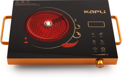 KAPLI Infrared Induction Cooktop Touch Panel 2000 Watt (All Utensil use-able) Radiant Cooktop(Black, Touch Panel)