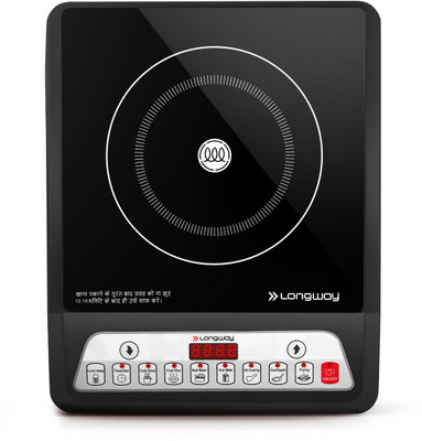 Longway 2000 W Induction Cooktop Push Button(Black, Quick Commerce)