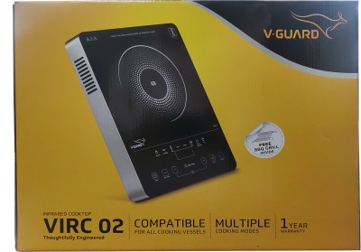 V-Guard 2000 W Radiant Cooktop Touch Panel(Black, VIRC 02 INFRARED)