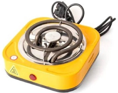 KMBOSS 500 W Radiant Cooktop Push Button(Yellow, MINI TRABLING HOT PLATE)