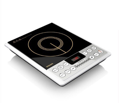 PHILIPS 2100 W Induction Cooktop Push Button(Silver, Black, hd 4929)