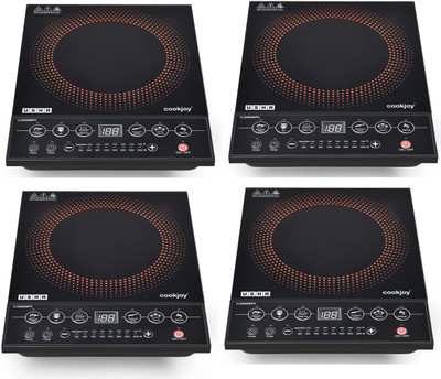 USHA 2000 W Induction Cooktop Push Button(Black, CJ2000WPC Pack of 4 Black)