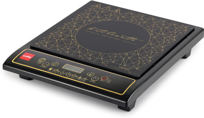 CELLO 1600 W Induction Cooktop Push Button(Black, Vego Induction Cooker | 1600 Watt | Compact and Portable | Multi-Purpose Use |)