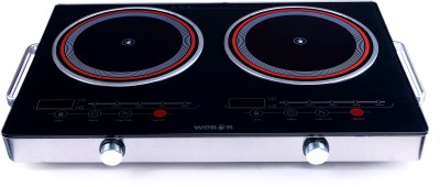 Home-pro 5000 W Induction Cooktop Touch Panel(Black, Webor Infrared Cooktop 5000W Dual Burner With 5 Cooking Mode Functions)