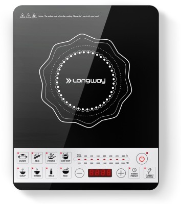 Longway Cruiser IC 2000 W Induction Cooktop(Black, Push Button)