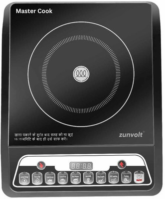 ZunVolt 2000 W Induction Cooktop Push Button(Black, 2000W Master Cook Unbreakable)