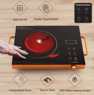 kapoli 2000 W Infrared Cooktop Jog Dial, Touch Panel(Multicolor, 102)