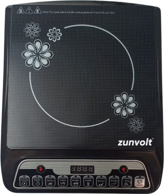 ZunVolt 2000 W Induction Cooktop Push Button(Black, Crystal)