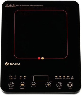 BAJAJ 2100 W Induction Cooktop Touch Panel(Black, Majesty Slim 2100 Watt)