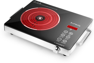 Longway 2200 W Induction Cooktop Touch Panel(Black, Infralite Pro ICT 2200 W Infrared Cooktop with Free Stainless Steel Grill)