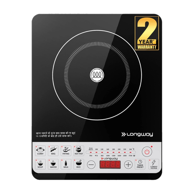 Longway 2000 W Induction Cooktop Touch Panel, Push Button(Black, Cruiser IC 2000 W)