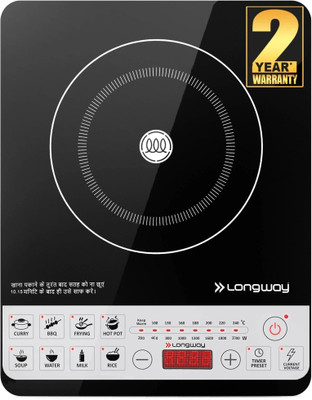 Longway 2000 W Induction Cooktop Push Button(Black, Cruiser IC 2000 W)