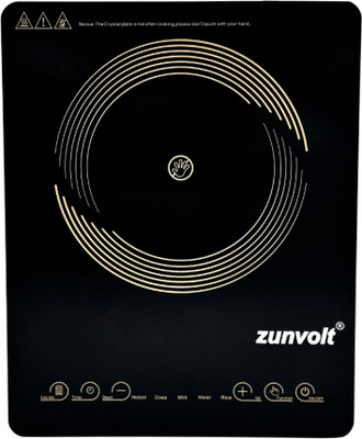 ZunVolt 2000 W Induction Cooktop Touch Panel(Black, 2000W Crystal Touch)