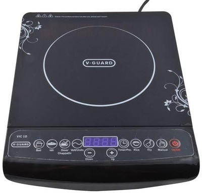 V-Guard 2000 W Induction Cooktop Push Button(Black, Vic 10 v2)