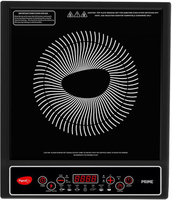 Pigeon 1800 W Induction Cooktop Push Button(Black, Prime Hanna 19003446)