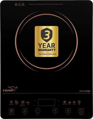 V-Guard 2000 W Induction Cooktop Touch Panel(Black, VIC 2.0 TSP (G))