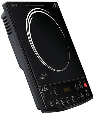V-Guard 1800 W Induction Cooktop Push Button(Black, VIC 12)