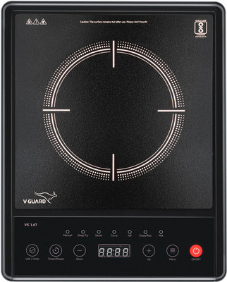 V-Guard 1600 W Induction Cooktop Touch Panel(Black, VIC 1.6T)