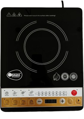 NEEDX 2000 W Induction Cooktop Push Button(Black, Stylish Induction Cooker With Push Button | Indian Menu Option| Power Saver)