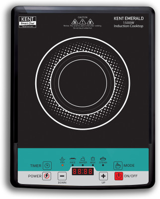 KENT 1500 W Induction Cooktop Touch Panel(Black, 16129)