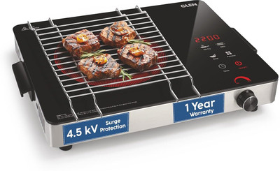 Glen 2200 W Infrared Cooktop Touch Panel(Red, Digital Display, 3 Preset Cooking Modes SA3074IR22)