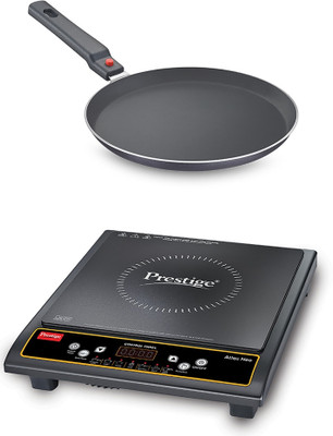 Prestige 1200 W Induction Cooktop Push Button(Black, Atlas Neo Induction with Omega)