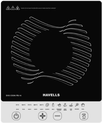 HAVELLS 1400 W Induction Cooktop Push Button(Black, GHCICEJK140)