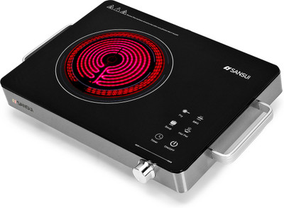 Sansui 2000 W Radiant Cooktop Touch Panel(Black, SmartChef Max)
