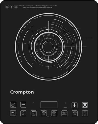 Crompton 2100 W Induction Cooktop Touch Panel(Black, Silver, ACGIC-INSTSERV2100)