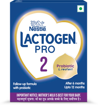 Nestle Lactogen Pro 2 Powder, Follow-Up Formula With Probiotic, After 6 Months Up To 12 Months(400 g, 6+ Months) Nestle Lactogen Pro 2 Powder, Follow-Up Formula With Probiotic, After 6 Months Up To 12 Months(400 g, 6+ Months)
