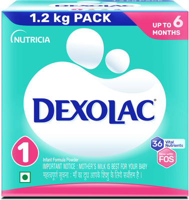 DEXOLAC Infant Formula Powder - Stage 1 (Upto 6 months) - 1.2 KG Large pack(1.2 kg, Upto 6 Months)