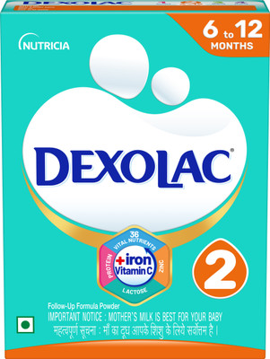 DEXOLAC Stage 2 Follow Up infant milk formula Powder for Babies(400 g, 6+ Months)