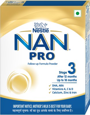 NESTLE NAN PRO Follow-Up Formula Powder, Stage 3 From 12 to 18 Months(400 g, 12+ Months)