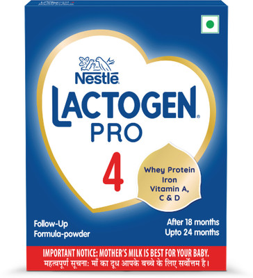 Nestle Lactogen Pro 4 Powder, Follow-Up Formula With Iron, After 18 Months Up To 24 Months(400 g, 18+ Months) Nestle Lactogen Pro 4 Powder, Follow-Up Formula With Iron, After 18 Months Up To 24 Months(400 g, 18+ Months)