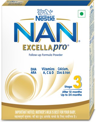 Nestle Nan Excella Pro 3 Powder Followup Formula (After 12 months upto 24 months)(400 g, 12+ Months)