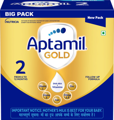 Aptamil Gold Follow-Up Formula - Powder Stage 2(1.2 kg, 6+ Months)