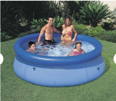 HornFlow Intex Easy Family Pool 10ft x 30in With Free Pump Inflatable Swimming Pool(Multicolor)