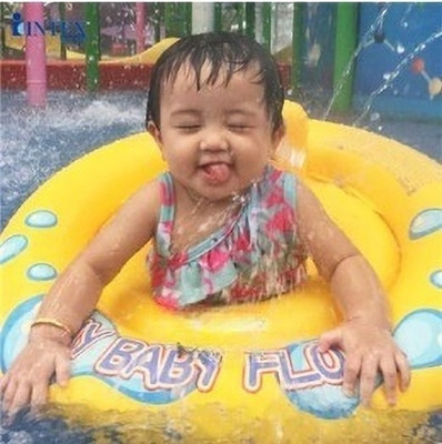 HornFlow My Baby Floa (IND *9635)t Inflatable Swimming pool tube Raft, Float Ring Inflatable Pool Accessory(Yellow)