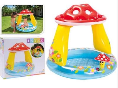 Tiny Tales Mushroom Baby Paddling Pool 57114 by Intex With Pump Inflatable Swimming Pool(Multicolor)