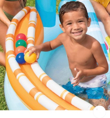 KinderTales Play center (IND*19) Caramelle 57144 Intex Bambini With Pump Inflatable Swimming Pool(Multicolor)