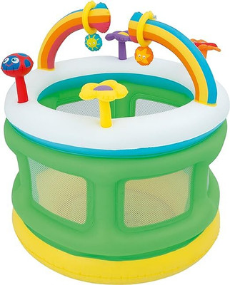 Intelligent GAME (IND*99) CENTER INFLATABLE PLAYPEN WITH FREE PUMP BESTWAY 52221 Inflatable Swimming Pool(Green)