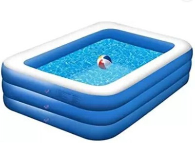 TinyTales Inflatable Swimming Pool adults Above Ground,10Feet-Swimming Pools Inflatable Swimming Pool(Blue)