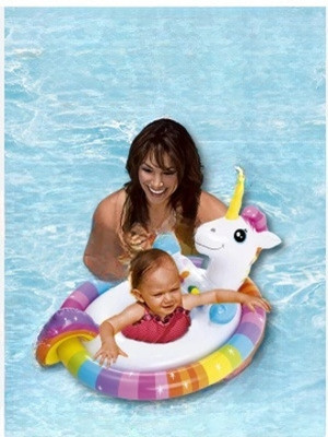 Tiny Tales Inflatable Animal Kiddie Water(IND*96302) Baby Float for Kids Inflatable Swimming Safety Tube(Multicolor)