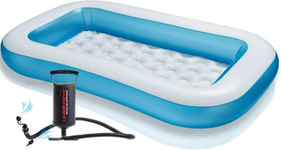 Guellix Special Inflatable Kid Swimming Pool with Air Pump, Baby Bath tub Inflatable Swimming Pool(Multicolor)