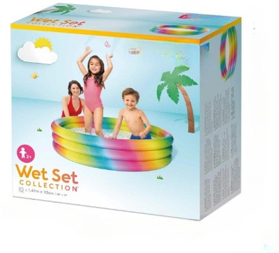 Tiny Tales Inflatable children's garden paddling pool Inflatable Swimming Pool(Multicolor)