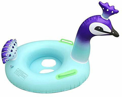 IRIS Peacock Baby Pool Float Inflatable Pool Accessory(Multicolor)